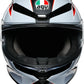 AGV K6 Flash Motorcycle Helmet Black/Gray/Red MD/LG
